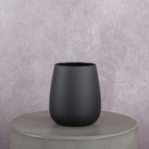 Glass Vase Black (5 x 5 x 7 in)