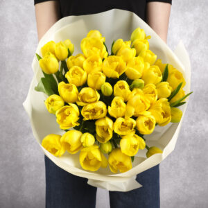 Yellow Tulips Bouquet 50 stems