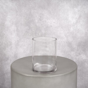 Glass Vase (5 x 5 x 8 in)