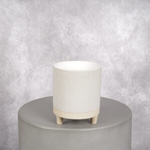 Ceramic Vase Cream (5 x 5 x 6 in)