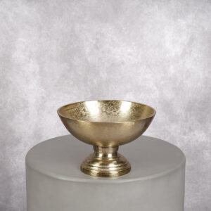 Metal Vase Gold (8 x 8 x 5 in)